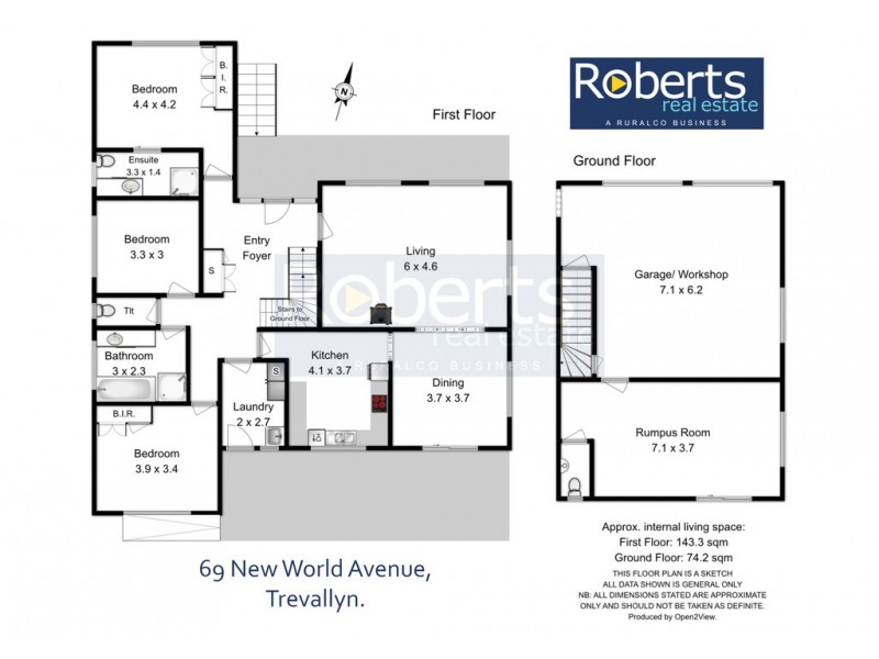 69 New World Avenue, Trevallyn TAS 7250 Floorplan