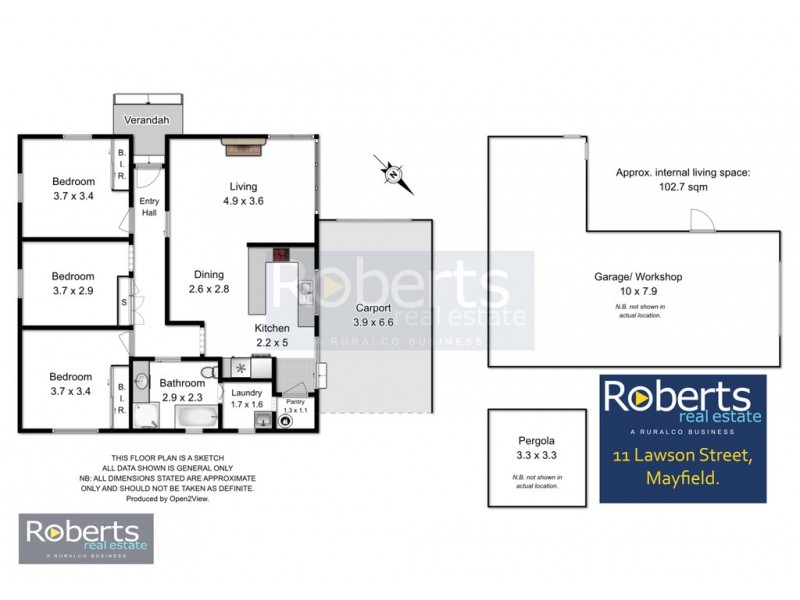 11 Lawson St, Mayfield TAS 7248 Floorplan