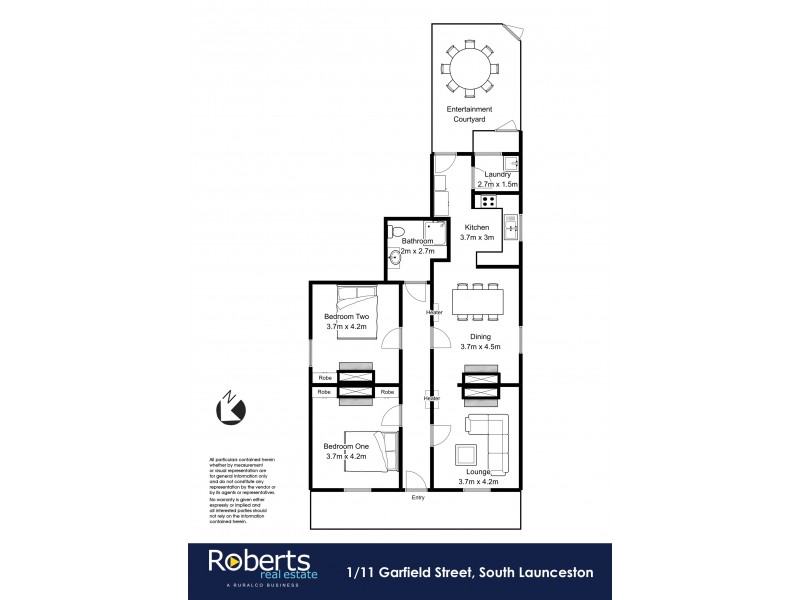 1/11 Garfield Street, South Launceston TAS 7249 Floorplan