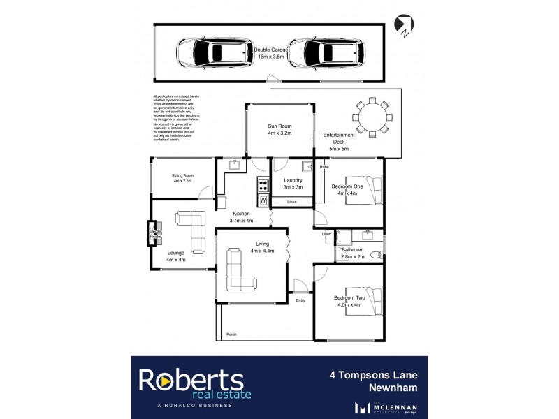 4 Tompsons Lane, Newnham TAS 7248 Floorplan