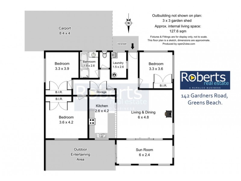 142 Gardners Road, Greens Beach TAS 7270 Floorplan