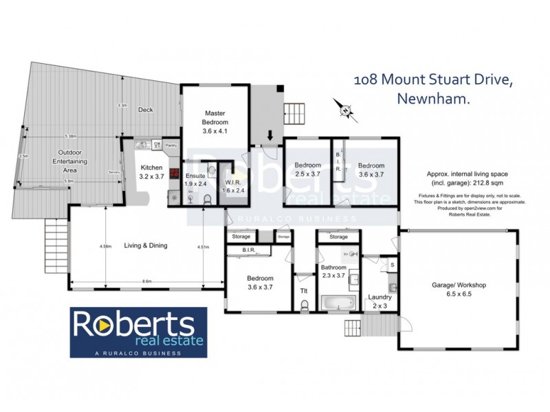 108 Mount Stuart Drive, Newnham TAS 7248 Floorplan