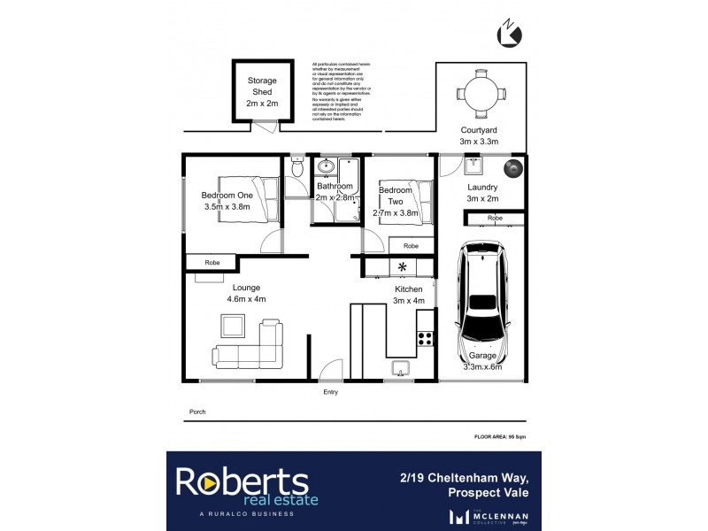 2/19 Cheltenham Way, Prospect Vale TAS 7250 Floorplan