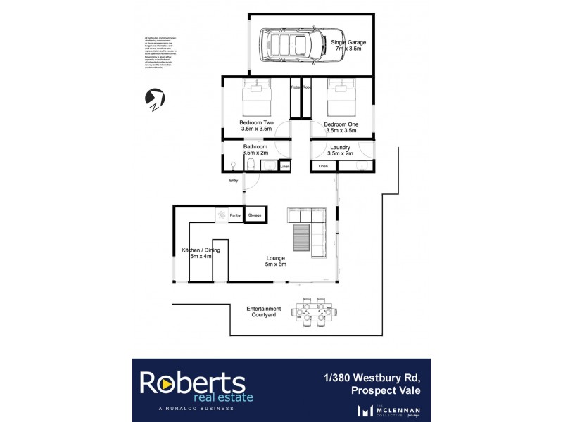 1/380 Westbury Road, Prospect Vale TAS 7250 Floorplan