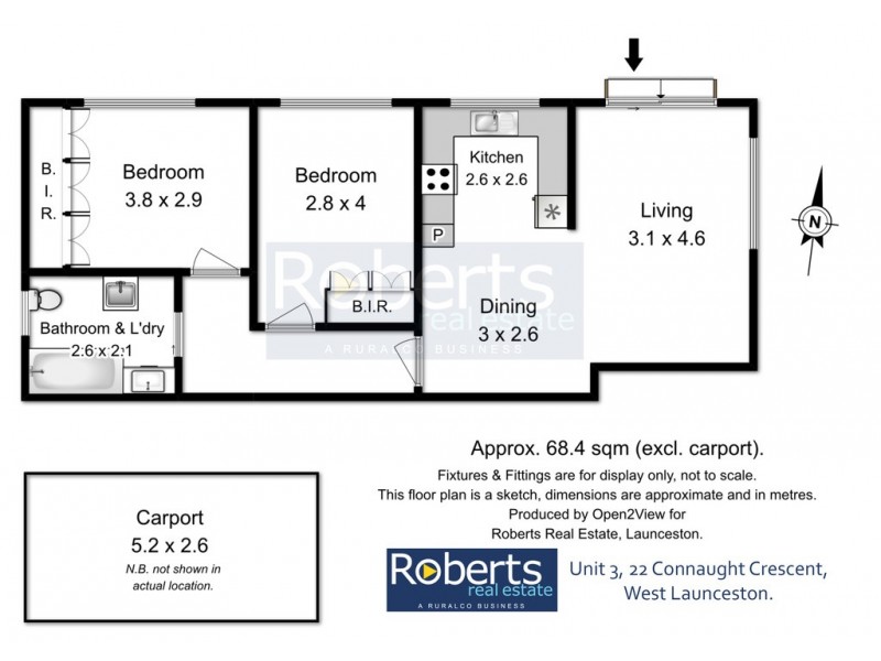 3/22 Connaught Cres, West Launceston TAS 7250 Floorplan