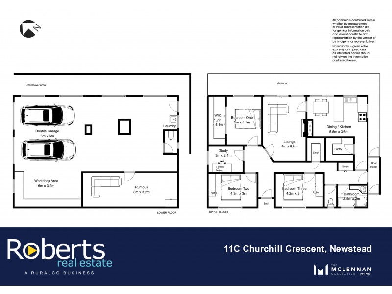 11C Churchill Cres, Newstead TAS 7250 Floorplan
