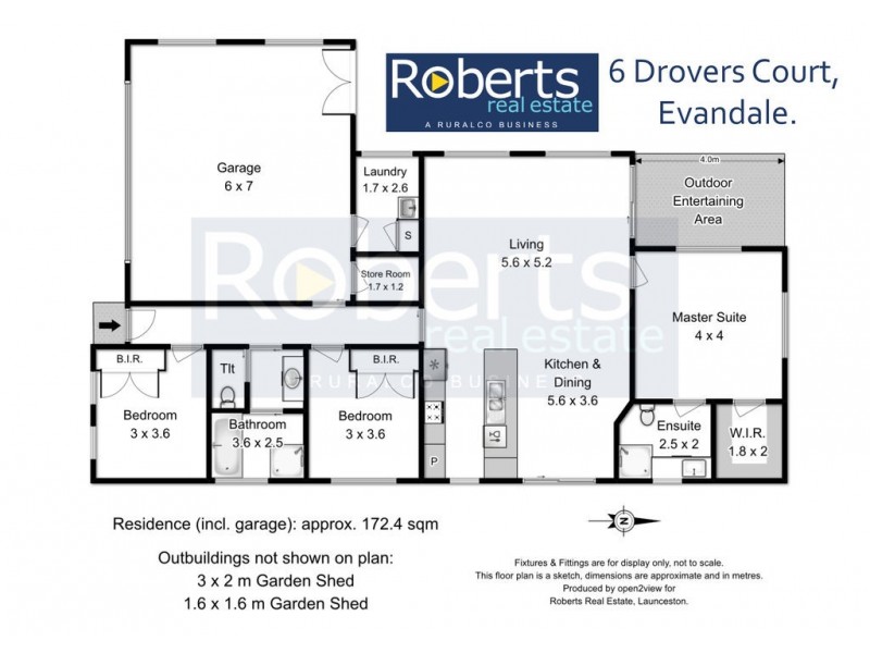 6 Drovers Crt, Evandale TAS 7212 Floorplan