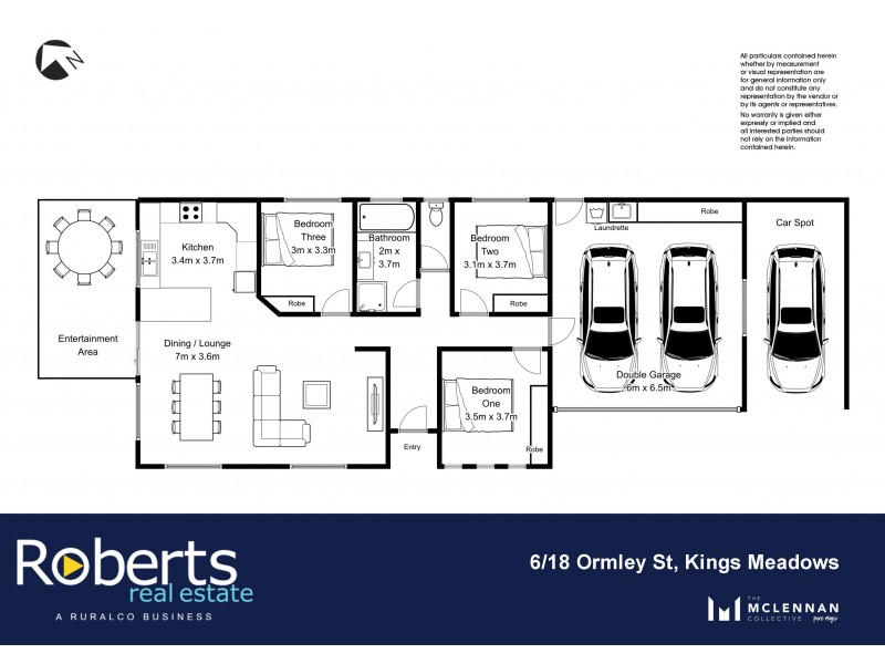 6/18 Ormley St, Kings Meadows TAS 7249 Floorplan