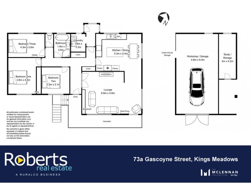 73A Gascoyne St, Kings Meadows TAS 7249 Floorplan
