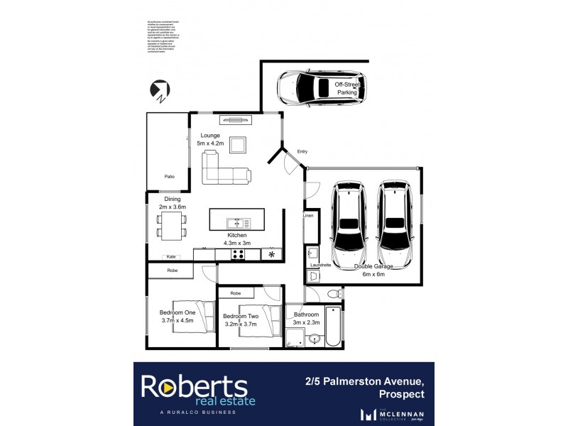 2/5 Palmerston Avenue, Prospect TAS 7250 Floorplan