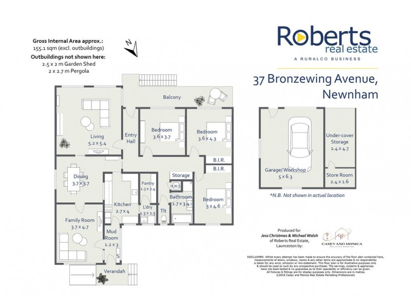 37 Bronzewing Ave, Newnham TAS 7248 Floorplan