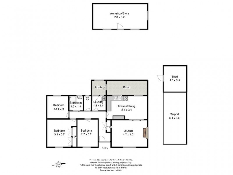 14 Albert Street, Branxholm TAS 7261 Floorplan