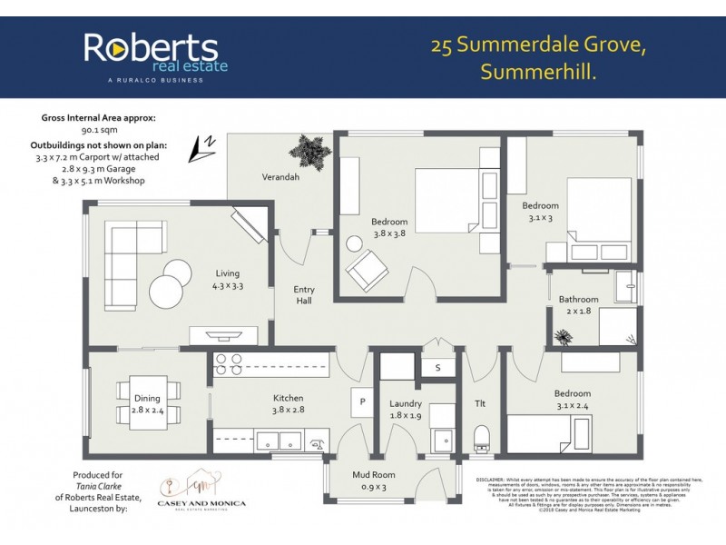 25 Summerdale Grove, Summerhill TAS 7250 Floorplan