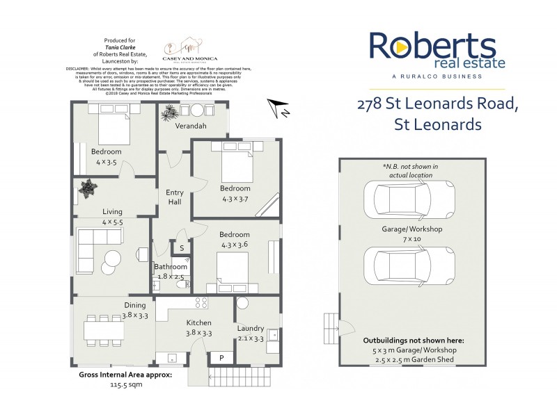 278 St Leonards Road, St Leonards TAS 7250 Floorplan