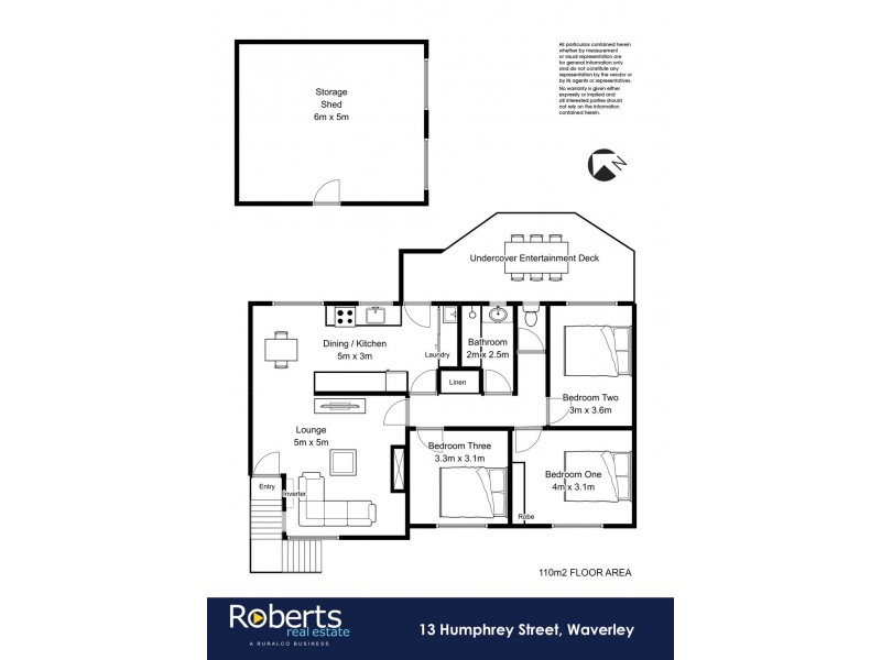13 Humphrey Street, Waverley TAS 7250 Floorplan