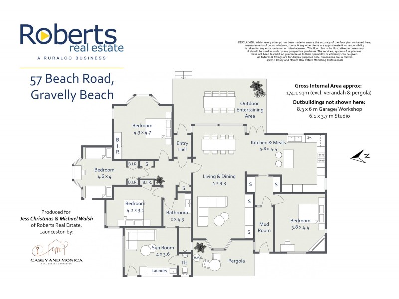 57 Beach Rd, Gravelly Beach TAS 7276 Floorplan