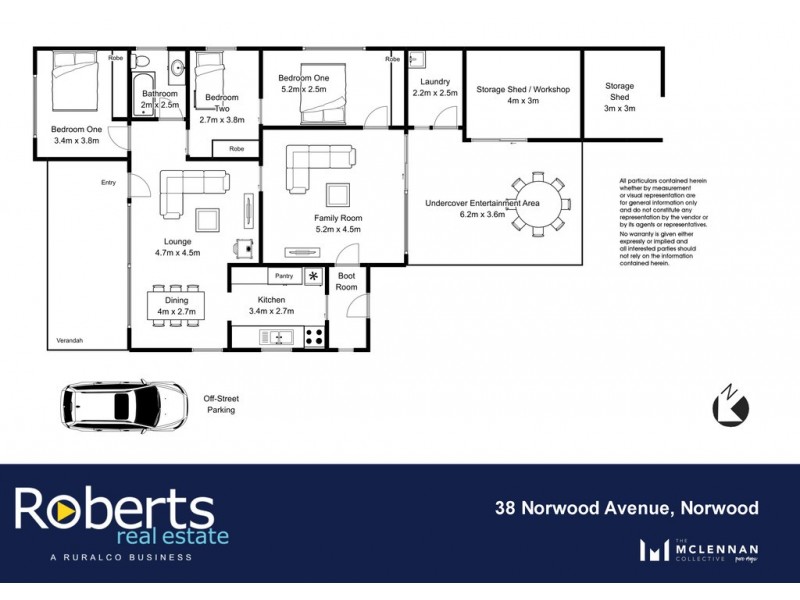38 Norwood Ave, Norwood TAS 7250 Floorplan