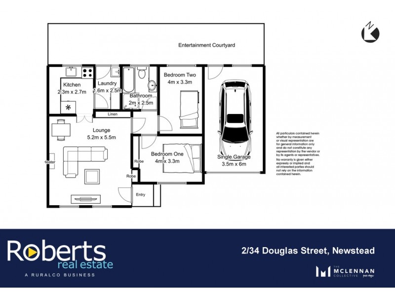 2/34 Douglas Street, Newstead TAS 7250 Floorplan