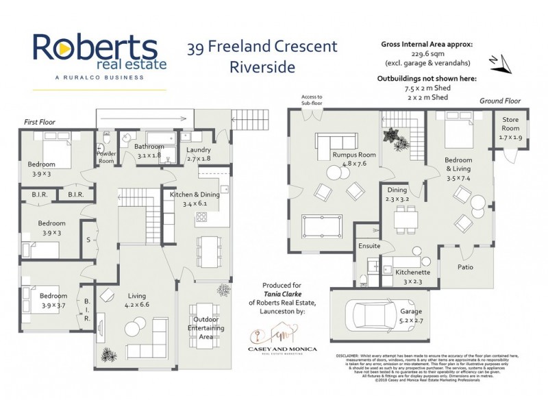 39 Freeland Crescent, Riverside TAS 7250 Floorplan