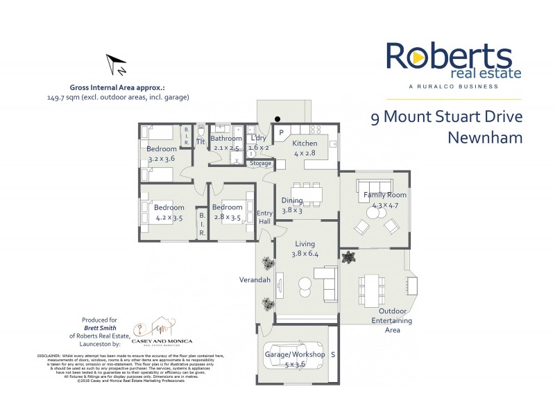 9 Mount Stuart Drive, Newnham TAS 7248 Floorplan