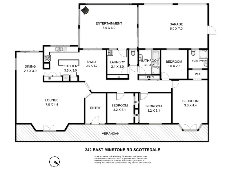 242 East Minstone Road, Scottsdale TAS 7260 Floorplan