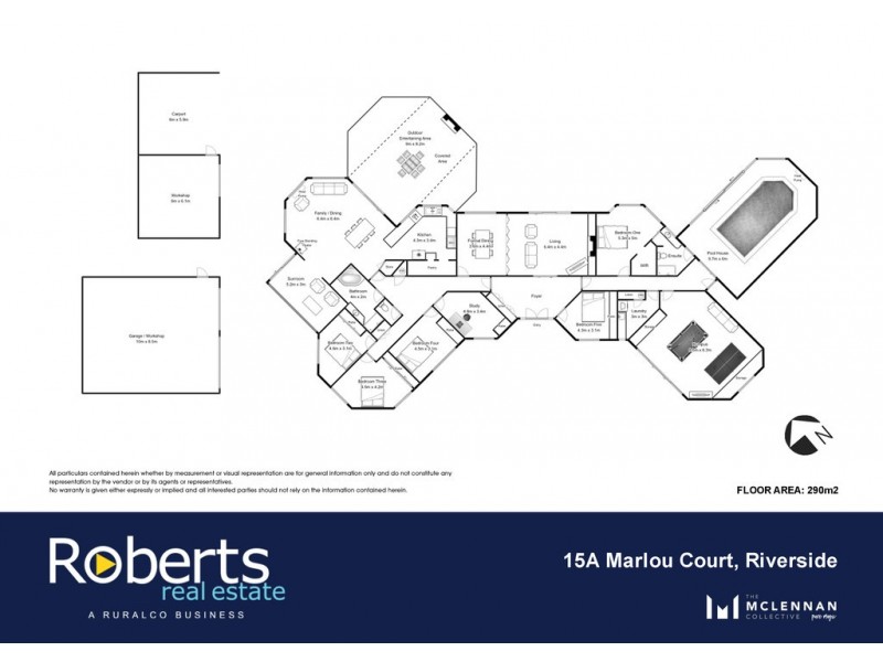 15A Marlou Court, Riverside TAS 7250 Floorplan