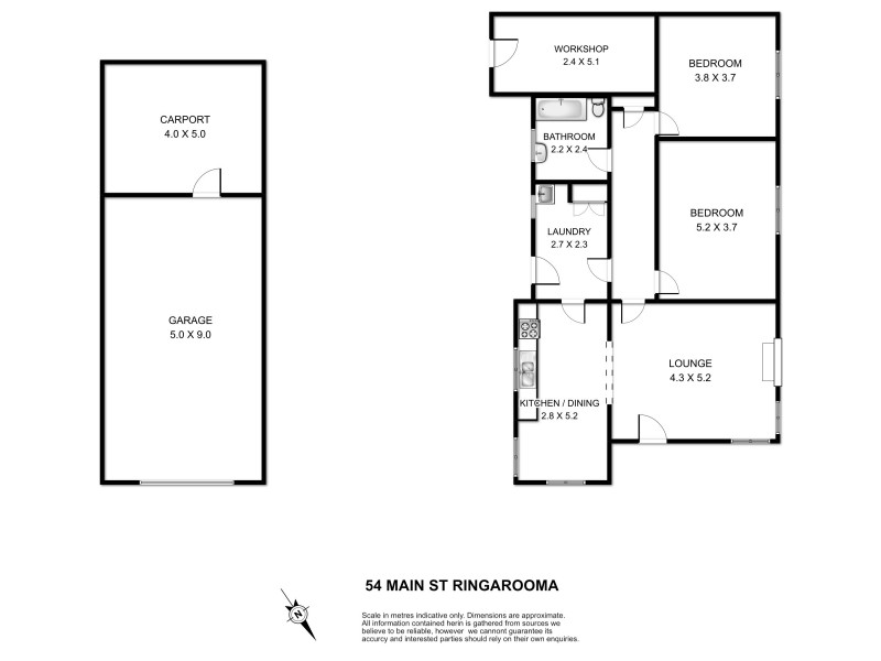 54 Main Street, Ringarooma TAS 7263 Floorplan