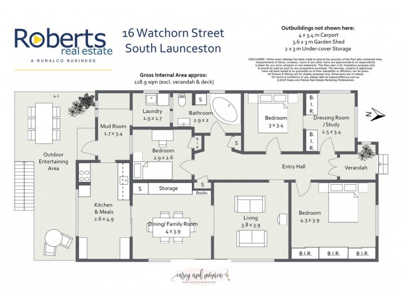 16 Watchorn Street, South Launceston TAS 7249 Floorplan