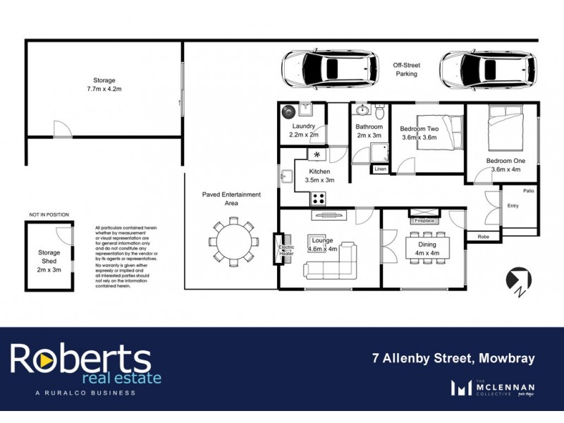 7 Allenby Street, Mowbray TAS 7248 Floorplan