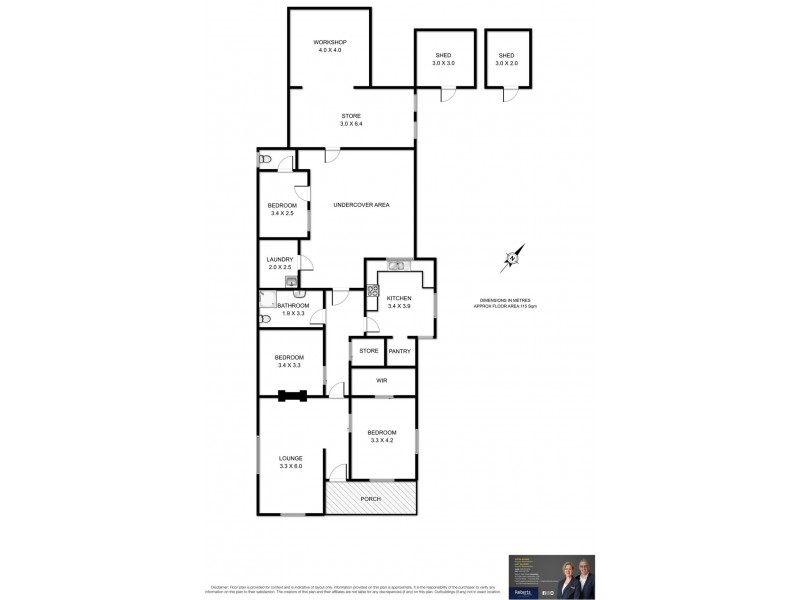 5 Diprose Street, Legerwood TAS 7263 Floorplan