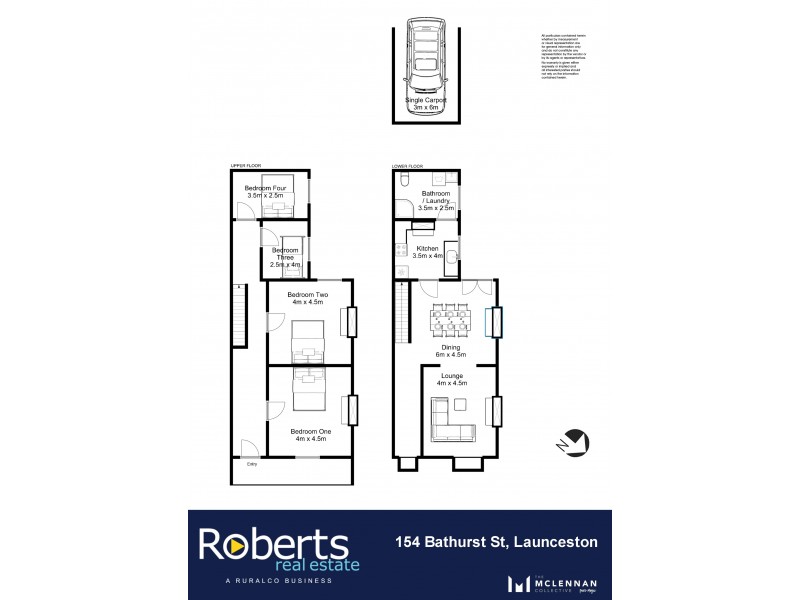 154 Bathurst Street, Launceston TAS 7250 Floorplan
