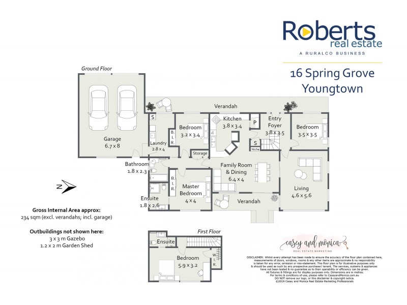 16 Spring Grove, Youngtown TAS 7249 Floorplan