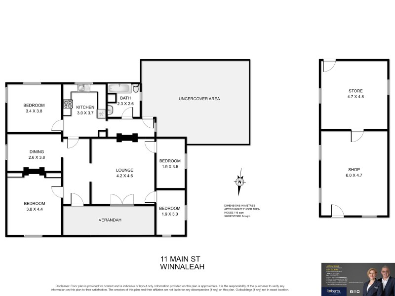 11 Main Street, Winnaleah TAS 7265 Floorplan