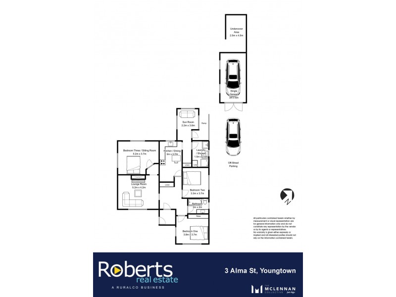 3 Alma St, Youngtown TAS 7249 Floorplan
