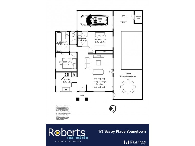 1/3 Savoy Place, Youngtown TAS 7249 Floorplan