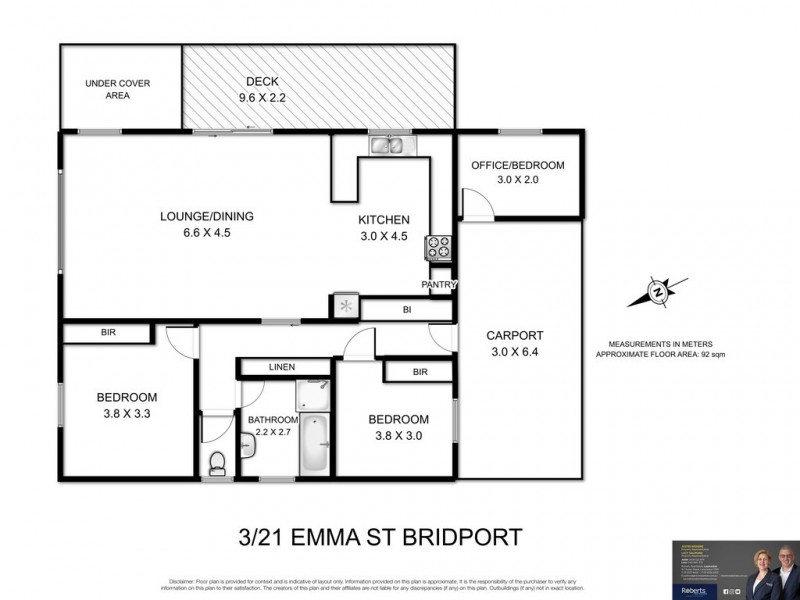 3/21 Emma Street, Bridport TAS 7262 Floorplan