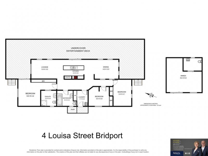 4 Louisa Street, Bridport TAS 7262 Floorplan