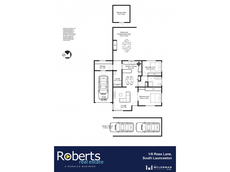 1/8 Rose Lane, South Launceston TAS 7249 Floorplan