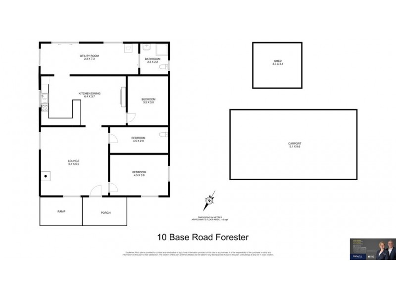 10 Base Road, Forester TAS 7260 Floorplan