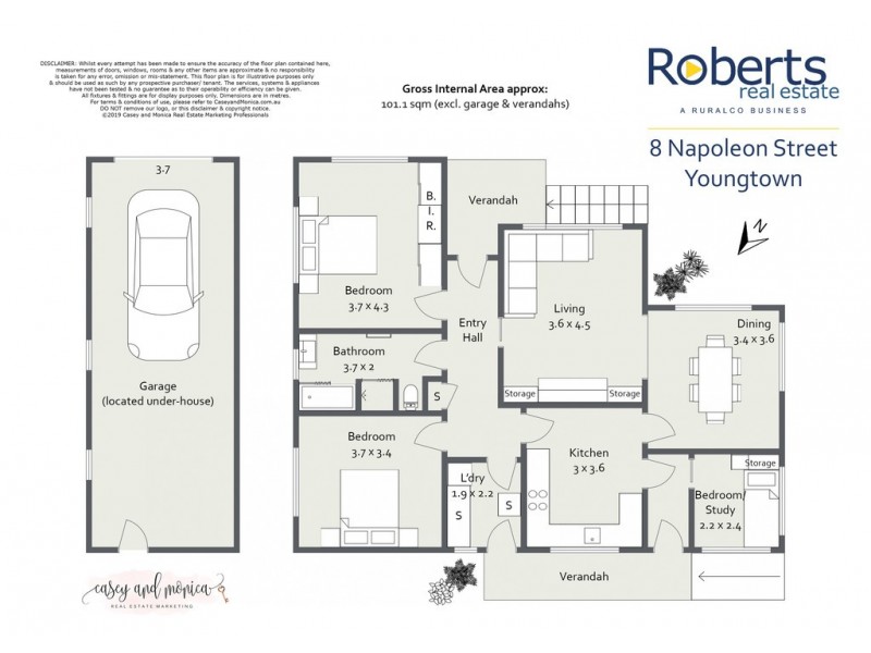 8 Napoleon Street, Youngtown TAS 7249 Floorplan