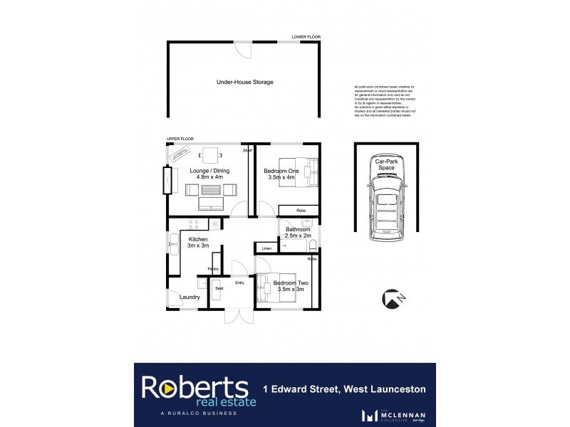 1 Edward Street, West Launceston TAS 7250 Floorplan