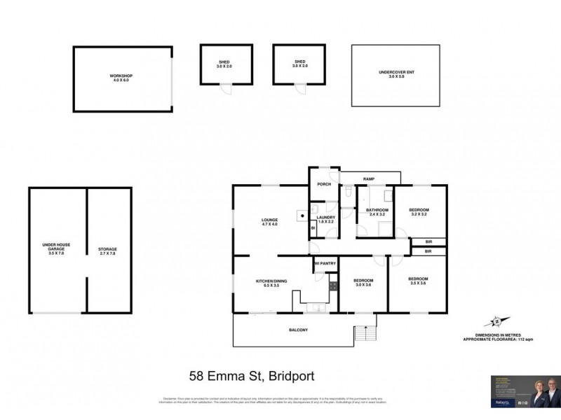 58 Emma Street, Bridport TAS 7262 Floorplan