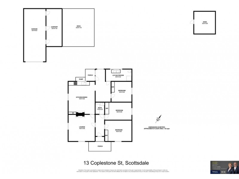 13 Coplestone Street, Scottsdale TAS 7260 Floorplan