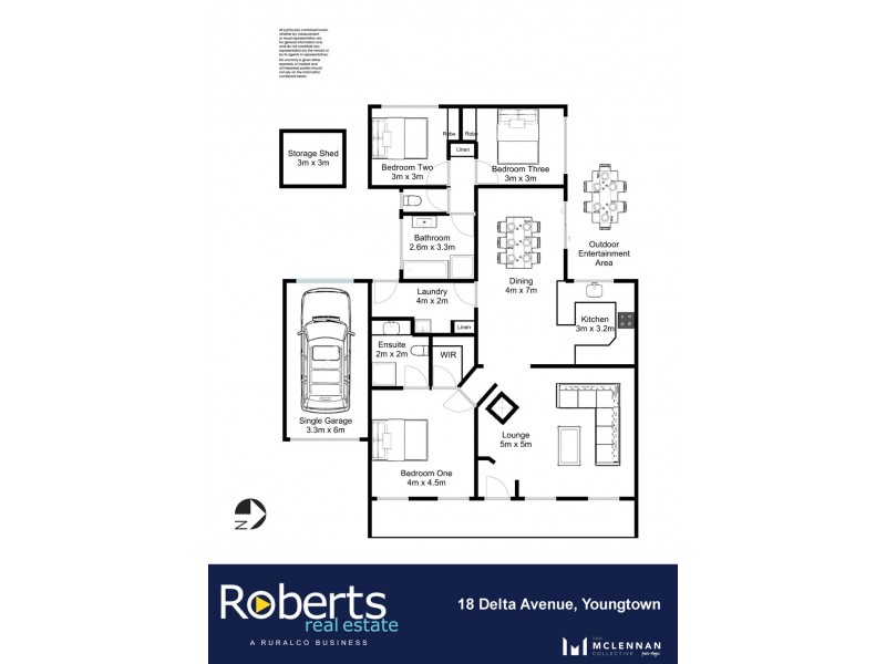 18 Delta Avenue, Youngtown TAS 7249 Floorplan
