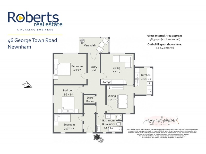 46 Georgetown Road, Newnham TAS 7248 Floorplan