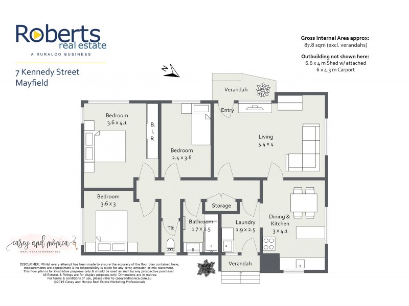 7 Kennedy Street, Mayfield TAS 7248 Floorplan