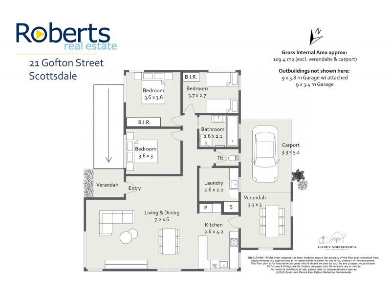21 Gofton Street, Scottsdale TAS 7260 Floorplan