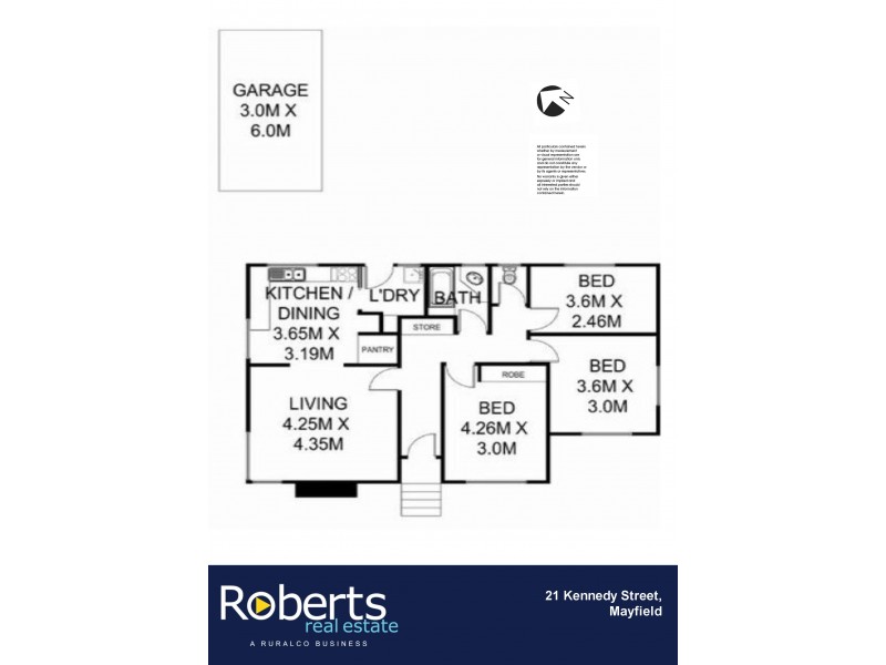 21 Kennedy Street, Mayfield TAS 7248 Floorplan