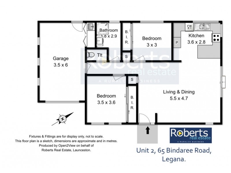 2/65 Bindaree Road, Legana TAS 7277 Floorplan
