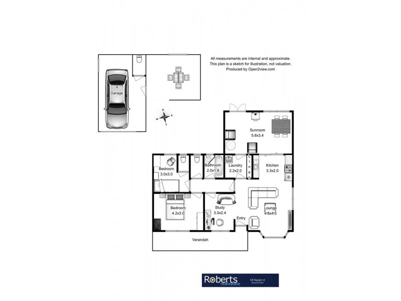 44 Napier Street, Beauty Point TAS 7270 Floorplan